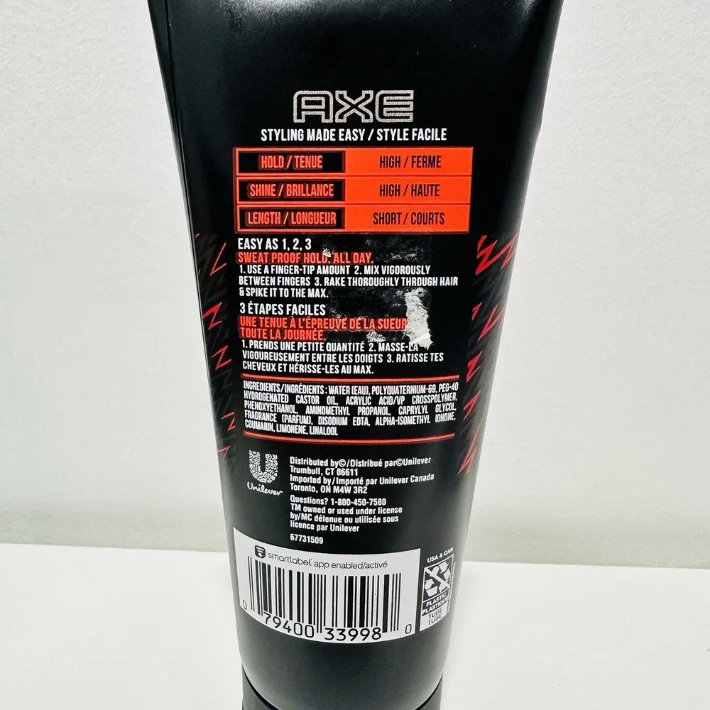 Axe Styling Extreme Hold Gel, high hold, high shine 6oz. discontinued